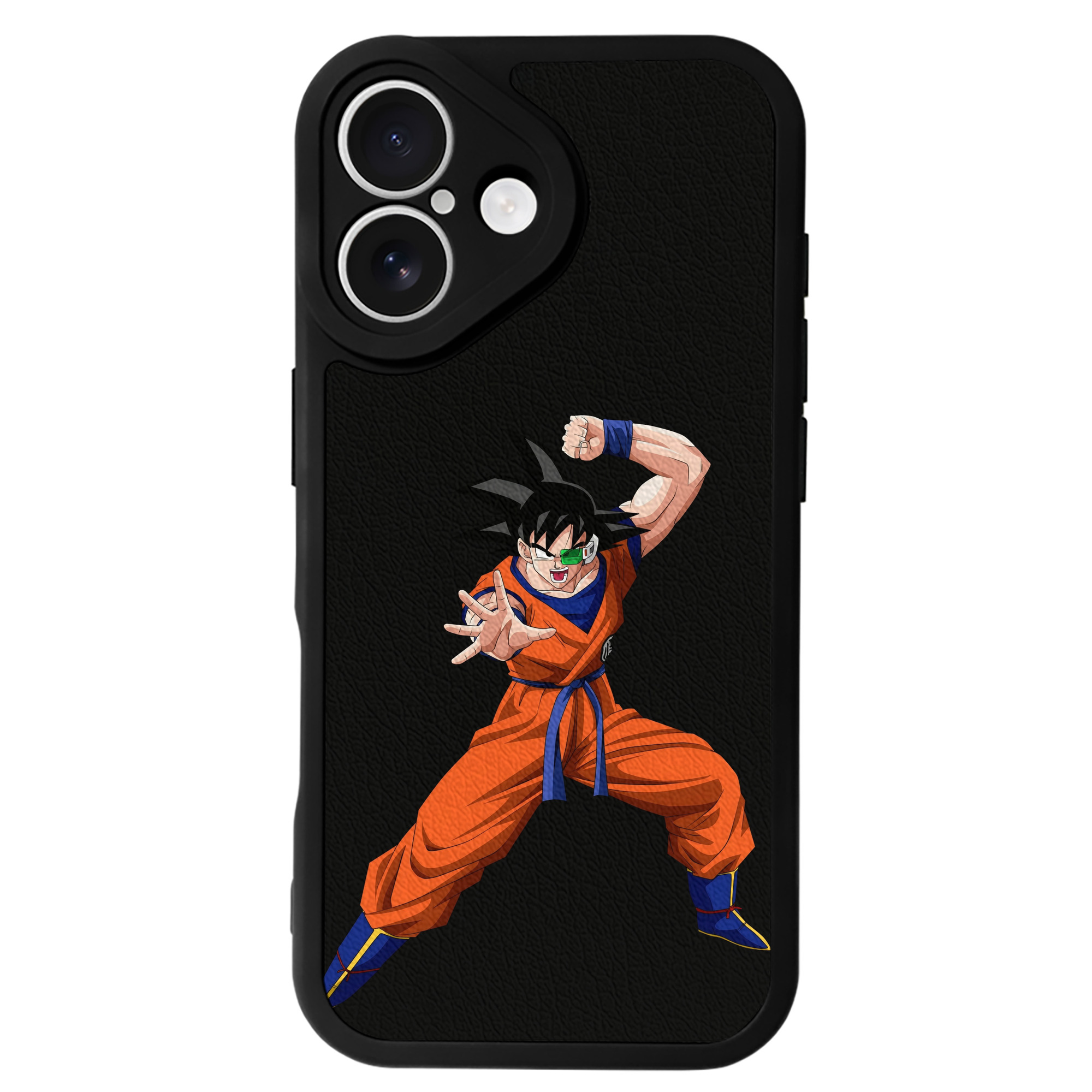 （画像用） ドラゴンボール 孫悟空（そん ごくう）Son Goku カカロット DRAGON BALL Kakarotto 【iPhone 16シリーズ対応】シリコンスマホケース（レザー調） 材質：シリコン